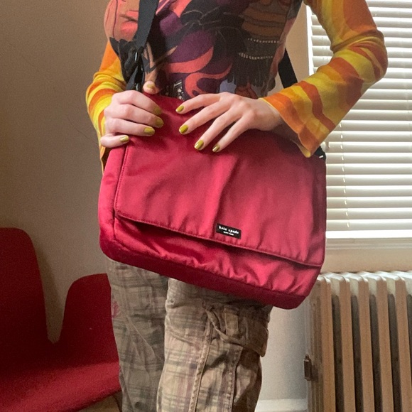 kate spade Bags Vintage Y2k Red Kate Spade Messenger Bag Poshmark